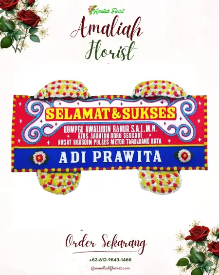 Papan Bunga Ucapan Selamat Abang
